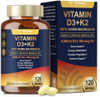 Totaria 9-In-1 Magnesium Glycinate 500Mg + Vitamin D3 5000 Iu & K2 Complex - High Absorption - Healthy Stress, Sleep, Muscle Function, Bone Health & Energy Supports  Non-Gmo, Gluten- 120 Softgels