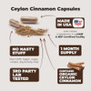 Vimerson Health Organic Ceylon Cinnamon Capsules - Ceylon True Cinnamon Supplements (Canela De Ceylan) For Inflammation Balance, Cognitive Function, Metabolic, Antioxidant Support. Non-Gmo. Vegan. 60 Caps Made In Usa