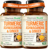 Vimerson Health Ashwagandha Turmeric Curcumin Supplement With Ginger - Organic Turmeric Supplement, Curcumin With Black Pepper (95% Curcuminoids), Ginger Root For Joint Health, Energy & Immune Support. 60 Capsules