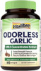 Vitalibre Odorless Garlic, 3,000Mg Equivalent Per Serving, Extra Strength 100:1 Extract, Non-Gmo, No Gluten, Heart & Immunity, Antioxidant Defense, 180 Softgels