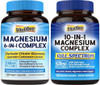Vitalibre Magnesium Complex 6 In 1 And Magnesium Complex 10 In 1