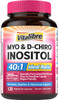 Vitalibre Inositol Supplement, Myo-Inositol & D-Chiro Inositol Fertility Supplements For Women, 40:1 Ideal Ratio, Hormone Balance And Ovarian Support, 80 Vegan Capsules