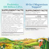 Vitalitown Probiotic + Magnesium Bundle (Pack Of 2)  Probiotics 120 Billion (Item 1) & 6-In-1 Magnesium Complex (Item 2)  Gut, Bone, Muscle, Sleep Health  Vegan  30 Capsules & 120 Capsules