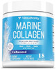 Vitauthority Marine Collagen Peptides Powder Supplement  Hydrolyzed Fish Collagen Peptides  10,000Mg Per Scoop, 9G Protein, Skin, Hair, Nail Sustainably Sourced Whitefish  Unflavored 18 Servings