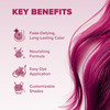 Splat Midnight Magenta Semi Permanent Hair Dye Kit 1 Application Includes Deep Reconstructor Conditioner Lasts 30 Washes No Bleach Required Vegan and  Cruelty Hair Color
