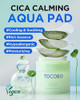 TOCOBO CICA Calming Aqua Toner Pad – Korean Vegan Dual-Sided Toner Pads with Fermented CICA, Aloe & Multi-Hyaluronic Acid – 3-Second Soothing and Cooling Care for Sensitive, Heated Skin, 60 Pads