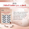 Ardell Strip Lashes 421 – Natural-Looking, Long-Lasting False Eyelashes with Invisiband for Seamless Blend, 4 Pairs, 1-Pack