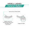 Ardell False Lashes Natural Babies, Black - Dramatic Lashes for Everyday Wear, 4 Pairs
