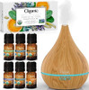 Cliganic Organic Aromatherapy Set (Top 5) With Diffuser