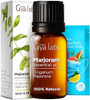 Gya Labs Marjoram Essential Oil For Diffuser (0.34 Fl Oz) & Jojoba Oil For Hair (3.4 Fl Oz) Set - 100% Natural Aromatherapy Grade Essential Oils Set - Gya Labs