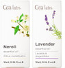 Gya Labs Neroli Essential Oil For Diffuser & Lavender Essential Oil For Diffuser Set - 100% Natural Aromatherapy Grade Essential Oils Set - 2X0.34 Fl Oz