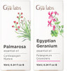 Gya Labs Palmarosa Essential Oil For Diffuser & Geranium Oil For Skin Set - 100% Natural Aromatherapy Grade Essential Oils Set - 2X0.34 Fl Oz - Gya Labs