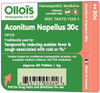 Ollois Aconitum Napellus 30C Organic, Lactose-, Kosher Homeopathic Medicine, 80 Pellets (Pack Of 3) Ollois Aconitum Napellus 30C Organic, Lactose-, Kosher Homeopathic Medicine, 80 Pellets (Pack Of 3)
