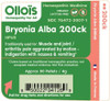 Ollois Bryonia 200Ck Organic, Lactose-, Kosher Homeopathic Medicine, 80 Pellets (Pack Of 3)