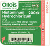 Ollois Histaminum Hydrochloricum 200Ck Organic, Lactose-, Kosher Homeopathic Medicine, 80 Pellets (Pack Of 3) Ollois Histaminum Hydrochloricum 200Ck Organic, Lactose-, Kosher Homeopathic Medicine, 80 Pellets (Pack Of 3)