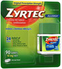 Zyrtec 24 Hour Allergy Relief Tablets - 10Mg, 90 Ct