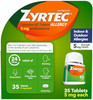 Zyrtec 24 Hour Allergy Relief Tablets, Indoor & Outdoor Allergy Medicine For Adults With 5 Mg Cetirizine Hydrochloride, Relief Of Runny Nose, Sneezing, Itchy Eyes, Plus Dust, Mold & Pet Dander, 35 Ct