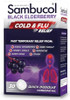 Sambucol Cold And Flu Relief Tablets - Homeopathic Cold Medicine, Cold Remedy For Adults, Black Elderberry For Colds, Zinc Cold Remedy - 30 Count