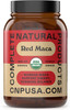 Complete Natural Products Organic Red Maca Root Capsules - 800Mg 100 Gelatinized Pills, Pure Red Raw Maca Root Powder Supplement