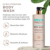 Argan Magic Ultra-Hydrating Body Wash With Hyaluronic Acid & Argan Oil - Cleanses Revives & Moisturizes  Made In Usa Paraben  Cruelty  (32 Oz)