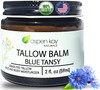 Aspen Kay Naturals Handmade 100% Grass Fed Beef Tallow Balm For Skin Care Organic Turmeric Moisturizer + Vitamin C (Turmeric Vanilla) Organic Body Butter - 2 Fl. Oz. Made In Usa