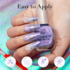 Azurebeauty Lavender Purple Blue Violet Galaxy Quick Dry Complete Natural Super Lustrous Nail Enamel Polish