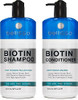 Bellisso Biotin Shampoo And Conditioner Set Hair Thickening Serum Hair Mask Heat Protectant Spray With Moroccan Argan Oil For Hair Volume Thickness And Damage Repair
