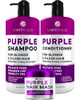 Bellisso Purple Shampoo For Blonde Hair And Purple Conditioner And Purple Hair Mask