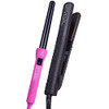 Herstyler Superstyler Flat Iron - Grande Curling Iron Pink - Curling Wand And Straightener Set