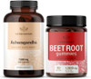 Herbamama Ashwagandha And Beet Root Kit - Bundle Of 1500 Mg Ashwagandha Root Capsules & 1500 Mg Beet Root Gummies - Vegan Non-Gmo Gelatin- - 2 Pack