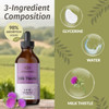 Herbamama Milk Thistle Supplement - Vegan Liver Support With Milk Thistle Extract Tincture - Non-Gmo Alcohol & Sugar- Liquid Silymarin Liver Detox Drops 56-Day Supply