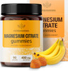 Herbamama Calm Magnesium Gummies - 400Mg Magnesium Citrate For Relaxation Support - Vegan Non-Gmo Calming Supplement For Adults - 90 Pectin-Based Banana-Flavored Chews