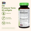 Herbs Etc. Hb Pressure Tonic - Healthy Blood Circulation Support Supplement - Aid Cardiovascular Health - Herbal Supplement For Natural Energy Support - Gluten- - 60 Softgels (60 Servings)