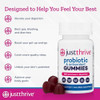 Just Thrive Probiotic Gummies - Kids Men And Womens Probiotic - For Digestive And Overall Health 30 Count