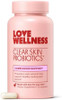 Love Wellness Clear Skin Probiotic  Clear Up Hormonal Acne Pimples Redness & Pore Minimizer  Skin Care With Zinc Bifidobacterium Longum & Chaste Tree Fruit Extract  Acne Treatment  30 Count