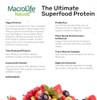 Macrolife Naturals Macromeal Vegan Vanilla Superfood Supplement Powder Protein + Greens Probiotics Digestive Enzymes Fiber - Energy Detox Immune - Non-Gmo Gluten-- 10 Packet Servings