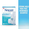 Nexcare Strong Hold Pain- Removal Bandages Assorted Sizes 20 Count (Pack Of 2) – Hypoallergenic Gentle Adhesive Bandages