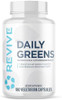 Revive Md Daily Greens Supplement For Men & Women - Superfood & Antioxidant Blend With Digestive Enzymes Prebiotics & Probiotics For Immune Support Digestive & Gut Health - 180 Capsules
