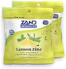 Zand Immunity Lemon Zinc Throat Lozenges 2 Pack - Good-For-You Dry Mouth Lozenges Immune Support Supplement W/Zinc 5Mg Eucalyptus Mullein Soothe A Dry Throat Natural Flavor Gluten  50Ct Ea
