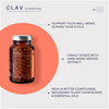CLAV Vitex Berry - Premium Chasteberry 4:1 Extract (Vitex Agnus Castus) - Menopause & PMS Support - Hormone Balance for Women - 180 Capsules - 6 Month Supply - Made in Germany