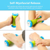 Foot Massage Roller Spiky Balls Fascia Ball For Hand Leg Back Pain Therapy Deep Tissue Trigger Point Recovery Muscle Relaxation One Set