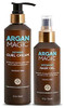 Argan Magic Defining Curl Cream & Hair Cream Oil Combo Pack - Enhances Waves & Curls Adds Definition Restores Manageability Adds Silky Glossy Shine Made In Usa Paraben (8.5 Oz / 4 Oz)