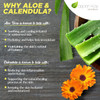 Aspen Kay Naturals Aloe Vera & Calendula Soap Natural & Organic Ingredients Organic Aloe Vera Calendula & Turmeric Soap. Use For Face & Body. For Men Women & Teens. Gentle Face Wash. (Pack Of 2)