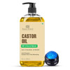 Botanic Hearth 100% Pure & Natural Castor Oil With Massager For Hair Growth (8 Fl Oz) Infused With Cold Pressed Castor Oil Hair Oil Repairs Dry Damaged Hair Strengthening Healthier Hair