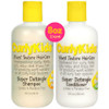 Curlykids Super Detangle Kids Shampoo & Conditioner Set Frizz- Care For Curly Kinky Wavy And Frizzy Hair - Sulfate & Paraben- Hair Care