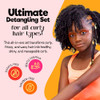 Curlykids Super Detangle Spray Bundle With Hair Detangler Spray Kids Shampoo Conditioner Gel & Creme For Curly Frizzy & Wavy Hair Sulfate & Paraben- Formula To Detangle