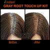 Keratin Research 3 Pack Gray Away Instant Hair Root Touch Up And Concealer 7Ml Dual Brush Black Color