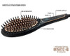 Keratin Research Inverto Pro 4G Straightening Copper Ceramic Brush 4Th Generation With True 2X Ionic Generators Adjustable Temp Smooth Hair Quickly Ergonomic Design Dual Voltage Worldwide Travel Auto 110V-220V