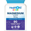 Kids Magnesium Sublingual 90 Tablets (V) for Anxiety, Sleep, Ticks. Vegan Chewable Magnesium Citrate for Children. Made in The UK by Health4All