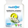 Quercetin 250mg with Vitamin C and Citrus Bioflavonoids 60 Capsules (V) . Antioxidant. Natural Antihistamine. Vegan. Made in The UK by Health4All.